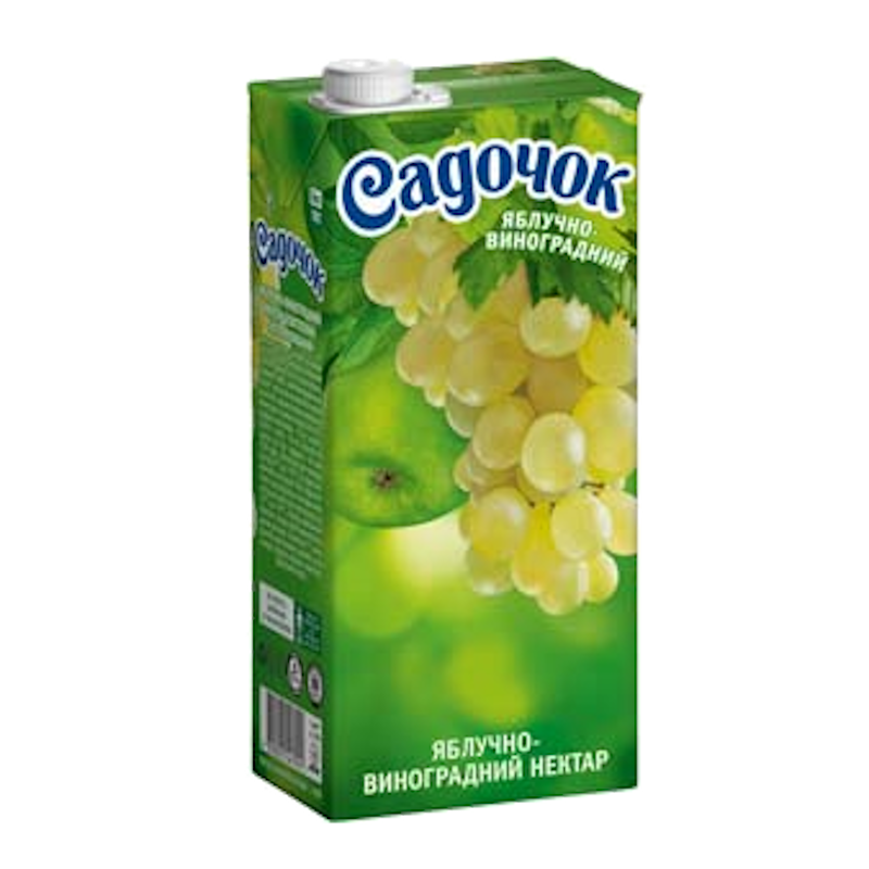 Нектар САДОЧОК яблуко-виноград, 1,93 л